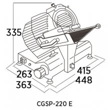 Cortadora de fiambre CGSP-220 E EDENOX