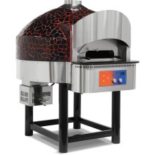 Horno de Pizza Eléctrico con Base de Piedra rotativa 6 pizzas de Diámetro 300 mm EMPSPO01 Línea Estambul