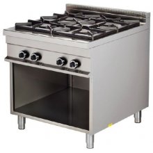 Cocina a gas 4 fuegos 4x8kw 850x900x900h mm GR921 ARISCO